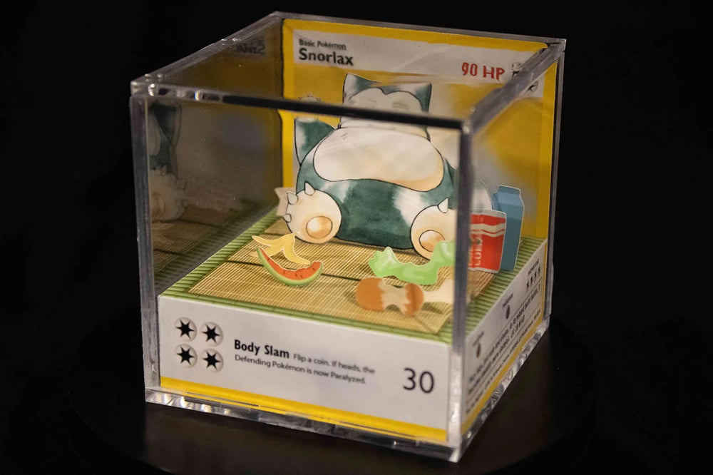 Base Set 2 Snorlax Card Diorama