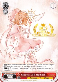 Sakura: Still Slumber (BCS2018/WS02EN PR) (2018 World Finals) [Bushiroad Event Cards]