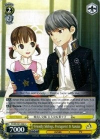 Friendly Siblings, Protagonist & Nanako (P4/EN-S01-008 U) [Persona 4 ver.E]