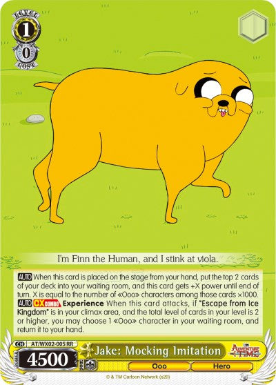 Jake: Mocking Imitation (AT/WX02-005 RR) [Adventure Time]