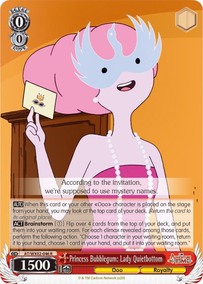 Princess Bubblegum: Lady Quietbottom (AT/WX02-046 R) [Adventure Time]