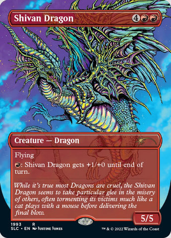 Shivan Dragon (Borderless) [Secret Lair 30th Anniversary Countdown Kit]